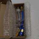 AC Oil and Dye Injector Kit with Quick Coupler Manual Oil Dye Injector Refrigerant Tool with 1/4" SAE Connector