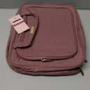 NISHEL Travel Toiletry Bag for Women, Makeup Essentials Organizer, Hanging Case for Accessories, Cosmetics, Large Size, Rosewood-Pink