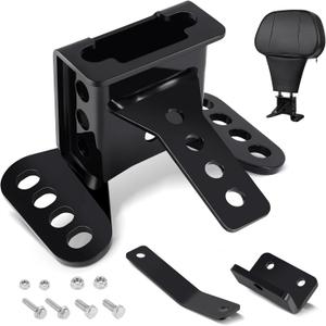 PBYMT Rider Driver Backrest Mounting Hardware Kit, Adjustable Driver Rider Backrest Bracket Fit for Harley Davidson Touring Street Glide Electra Glide Road Glide Road King CVO 1988-2024, Black