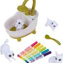 Crayola Scribble Scrubbies Glam Pack (4 Pets), Holiday for Kids, Washable Pet Care Toy, Coloring Animal Craft, Stocking Stuffer Toys for Girls & Boys, 3+