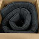 Premium Foam 3.2" Thick Japanese Futon Floor Mattress - Queen Size 60"x80" 100% High-Density Foam, Comfortable Sleeping Pad, Tatami Mat for Dorm, Bedroom or Guest Room Boys Girls Dormitory Pads(Black)