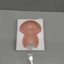 Mushroom Table Lamps Night Lights Cute Glass Nightstand Bedside Desk Lamps for Bedroom Living Study(Bulb Included) - Pink Stripes