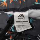 AIMPACT Mens Short Swim Trunks Quick Dry Beach Board Shorts 80s 90s Summer Vintage Swimwear with Lining Swimming Suits (Small, A-flower Print)