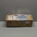 JOLLYVOGUE Calming Dog Bed Medium Size Dog, Anti-Anxiety Donut Medium Pet Bed, 27 inches Fluffy Faux Fur Round Cat Bed (Cream Brown)