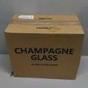 YANGNAY Champagne Glasses, Champagne Flute Glass Set of 12, Clear Champagne Flutes for Party, Home, Restaurant Use, 6 oz Capacity