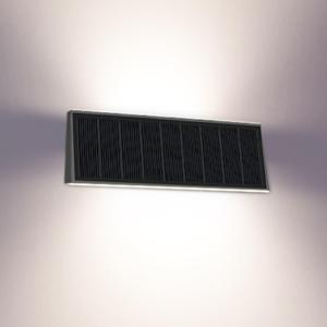 Solar Lights, 700LM Up and Down Solar Outdoor Light Dimmable, 4000K Anti-Glare Solars Wall Lights Outdoor Waterproof for Fence Patio Yard Garage Garden Porch (1pack, SWL-31)