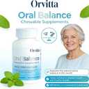 Orvitta Oral pH Balance Chewable Tablets, Breath Lab Oral Probiotic Sugar-Free, Refreshing Mint Flavor - Supports Oral microbiota, Saliva pH Balance, and Fresh Breath 120 Tablets