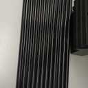 Leumoi 12 Pcs Dust Pans with Long Handle Set 36.6 Inch Commercial Dust Pan with Comb Large Plastic Stand up DustPans for Outdoor Indoor Restaurant Home Office Floor Cleaning (Black)