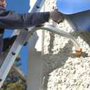 Tie Down Roof Zone Height Adjustable Safety Corner Ladder Stabilizer w/Surface Protection | Quick Connect Assembly | Great for Residential/Commercial/Industrial | Made in USA