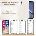 ZIYE for iPhone Xr Case Flower Floral Pattern for Women Girls Slim Soft TPU Camera Protection Cute Cover Designed for iPhone Xr 6.1 Inch White