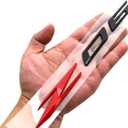 1Pc Z06 Emblems 3D Badge Nameplate Letter Compatible with 2023-2024 C8 85623536 OEM Size (Black Red)