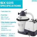 INTEX 925 GPH Krystal Clear Sand Filter Pump for Above Ground Pools, Swimming Pool Pump with Automatic Timer - Improved Circulation, Filtration, & Clarity