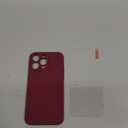 Miracase Designed for iPhone 14 Pro Max Phone Case with Screen Protector,[Upgraded Enhanced Camera Protection],Shockproof Liquid Silicone Case with Microfiber Lining,6.7 inch, Wine Red