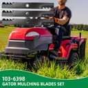 103-6398 Mower Blades Compatible with Ex Mark 60" Deck Lawn Mower, Gator Mulching Blades 116-5174 Fit for Ex Mark Radius, Turf Tracer, Lazer Z Series, Replace 103-6393 96-749 (3 Pack)