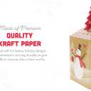 2 x Gia's Kitchen Christmas Treat Gift Containers, 20 Pack - 3D Christmas Gift Boxes to Hold Delicious Holiday Treats - Perfect Cookie Holders for Gift Giving, Party Favor Bags - Snowman