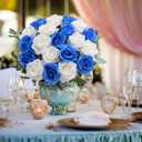 20PCS Artificial Roses with Long Stems - Realistic Silk Flowers
