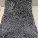 Totority Washable Deep Sleep Pet Nest Cushion for Dogs and Cats, Warm Plush Dog Sofa Bed Mat, Medium 50x40x5cm, Dark Grey, Comfortable Sleeping Pad for Indoor Pets