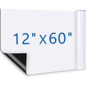 1 Roll Blank Car Magnets, 12" x 60" Custom Car Magnet Signs for Vehicle, Flexible Magnetic Bumper Sticker Sheet for Car to Advertise Business and Personalized Decal, Prevent Scratches Dents