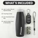 2-in-1 Dog Walking Kit – Portable Dog Pee Cleaning Bottle with Detachable Poop Bag Dispenser (Black)