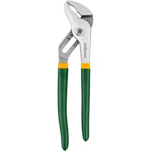 10-Inch Water Pump Pliers, Tongue and Groove Pliers, Serrated Jaw Slip Joint Pliers, Adjustable 6 Jaw Positions, 50mm Max Opening Capacity, Fit for Home Repair/Gripping Nuts/Pipe