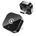 Wireless CarPlay Adapter for Apple iPhone & Android, 2-in-1 Adapter Convert Wired to Wireless Dongle