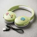 iClever Kids Headphones for School Travel, Safe Volume 85dBA, Stereo Sound Over-Ear for Kid, Foldable 3.5mm Wired Dinosaur Headphones for iPad Computer, HS19S