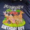 Daddy of The Birthday Boy Farm Animals Matching Farm Theme T-Shirt, XL