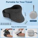 Multifunction 2-in-1 Cervical Brace & Airplane Neck Pillow Memory Foam for Post-Op, Neck Strain & Chronic Head Drooping Adjustable Velcro Relieves Pain & Pressure