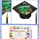 5 Pcs Kindergarten Graduation Cap and Gown Stoles Certificate Kids Graduation Custom with 2026 Tassel Set for Preschool Kids(Size 27,Black)