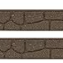 EZ Border Stone Garden Edging In Earth Pack Of 2 3.5x47.5In