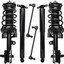 Detroit Axle - FWD Front 6pc Struts Kit for 13-17 Honda Odyssey, Struts with Coil Spring Sway Bars Rear Shock Absorbers 2013 2014 2015 2016 2017 Replacement Suspension