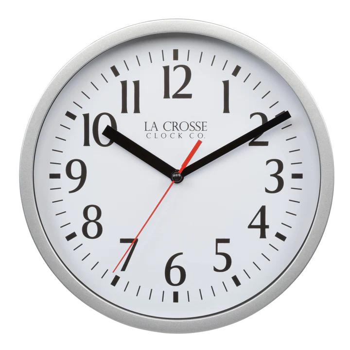 La Crosse Technology 8 In. White Basics Analog Wall Clock