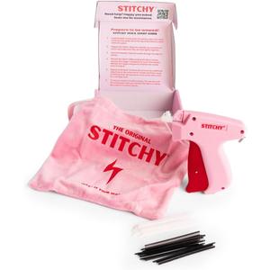 Stitchy No-Sew Hemming Tool- Easy, Portable, Professional-Grade Tagging Gun for Quick, Temporary Hems on Pants, Skirts, Dresses, and Sleeves