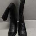 IUV Cowboy Boots For Women Knee High Western Cowgirl Boots Snip Toe Side Zipper Chunky Heel 10
