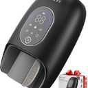 Hand Massager with 9 Modes and 4 Heating Options for Hot and Cold Therapy Hand and Wrist Massager for Arthritis and Carpal Tunnel Relief, Hand Massager with Heat and Compression, Black