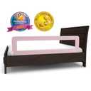 ComfyBumpy 1-Pack Bed Rail for Toddlers 55.5" L x 19.5" H | Toddler Bed Rails for Twin, Full, Queen & King Mattress Size | Swing Down Rail Guard | Mattress Side Rail for Kids | Pink
