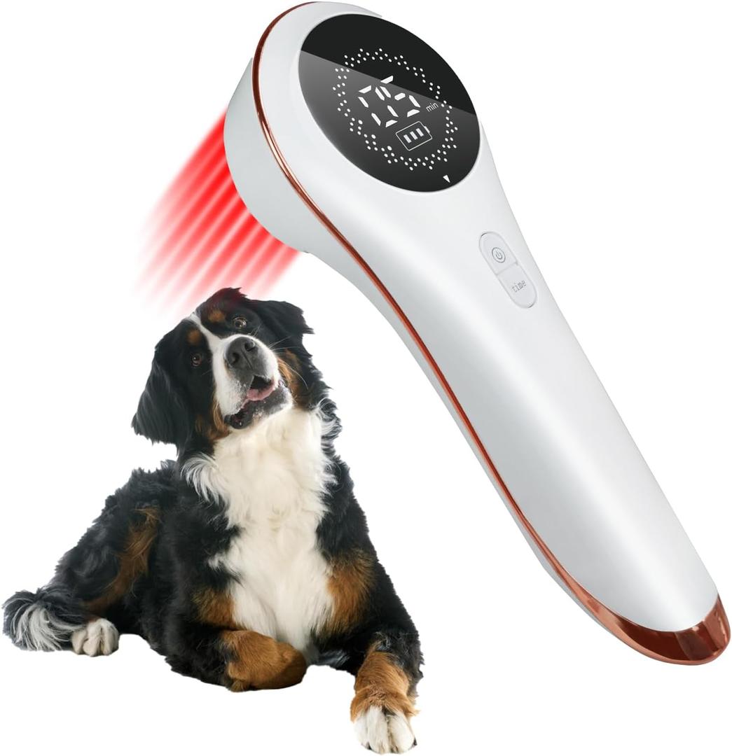 LLLT Cold Laser Therapy Device, Handheld Red Light Therapy for Dogs Cats Pets, Arthritis Human/Pet Pain Relief, Muscle & Joint Healing for Daily Home Use