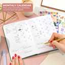 GoGirl Self-care Journal  Daily Mental Health Notebook with Mood & Wellness Trackers  Personal Development, Meditation & Reflection Journal for Women  Hardcover, Lasts 3 Months (Forest Green) (Compact (5.3" x 7.7"))