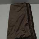 JUSPURBET Pack of 2 Coffee Decorative Fringe Velvet Throw Pillow Covers 16x16 for Home Decor Living Room Bedroom Car Boho Soft Cushion Cover with Hidden Zipper Machine Washable