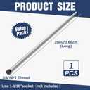 Tandefio 1 Pcs Anode Rod for Hot Water Heater Aluminum Zinc, Replacement NPT Hot Water Tank Anode Rod, Corrosion Protect, Rotten Egg Smell(3/4 Npt X 29 Inches)