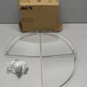 KES Glass Corner Shelf with Hooks 18/8 Stainless Steel, Tempered Glass Bathroom Corner Shelf with Rail, Shower Glass Shelf 3 Pack Wall Mounted, Brushed Finish, BGS2101A-2-P3