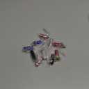 Mudder 10 Pieces Small LED Flashlight Keychain Bright Flashlight Keychain Ring Portable Torch with Hook for Camping, Battery Included