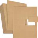 Juvale Custom Business Cards - 1000-Pack Inkjet & Laser Printable Business Cards - Perforated Cardstock Sheets - Craft Paper Labels & Notecards - 3.5 x 2 in, 170 gsm, Brown