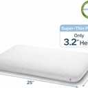 DLIGHT BD Slim 3.2" Stomach Sleeping Memory Foam Pillow-Thin, Flat, Soft Yet Supportative for Belly, Back& Stomach Sleepers