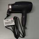 Panasonic Nanoe Salon Hair Dryer, Oscillating QuickDry Nozzle, Blow Dryer with Diffuser, Concentrator Attachments, 3 Speed Heat Settings for Styling and Healthy Hair - EH-ANA6HN (Black/ Pink Gold)