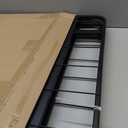 Amazon Basics Foldable Metal Platform Bed Frame with Storage, Sturdy Steel Support, No Box Spring Needed, 14-inch High, Tool-Free Setup, Twin Size, Black