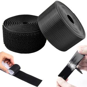 2 Inch Wide Heavy Duty Hook and Loop Tape Roll 16.4 Ft, Self Adhesive Strips with Strong Sticky Back, Removable Fastener for Wall Mounting, Home Organization, Car, No Residue
