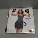 Cat Halloween Costume Accessory 5 Pcs Set with Ears Headband Paws Gloves Bow Tie Tail for Adults Animal Costume Bear,Mouse (Black)