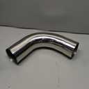 LCGP 3.5"OD 2 Pcs 90 Degree Exhaust Tube Made of High Quality Stainless Steel DIY Exhaust Pipe