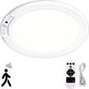 Rechargeable Ceiling Light with Motion Sensor & Remote,7.5" No Wiring Battery-Powered LED Light,3 Color Dimmable, Magnetic Mount Indoor Ideal for Bathroom,Closet,Stairs,Garage,Pantry, Hallway